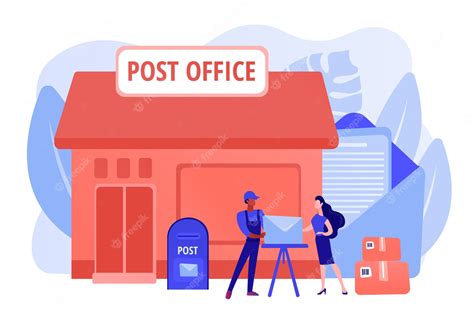 Post Office, Mailbox And A Telephone Stock Clipart | Royalty-Free #3411262