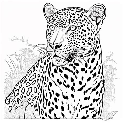 Leopard Colouring In Pictures