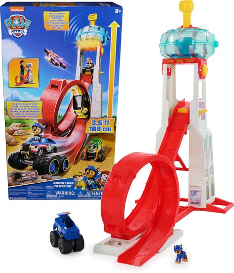 Amazon.com: PAW Patrol: Rescue Wheels Super Loop Tower HQ, with Light ...