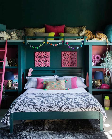 Pink And Teal Bedroom