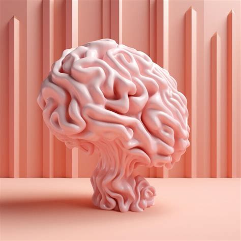 Rendering 3D del cervello umano | Immagine generata dall'IA