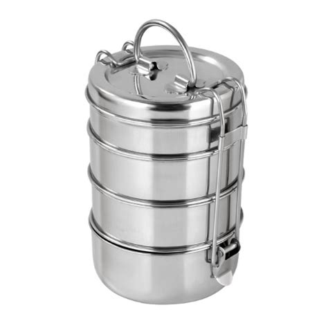 Lunch Tiffin without Mega Hot Bag – 7″ X 4 compartment – Vinod ...