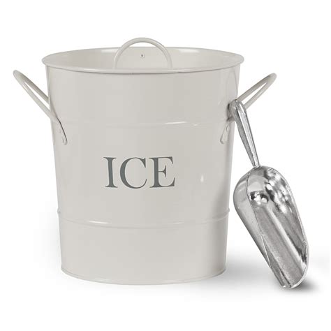 CKB LTD | Retro Ice Bucket With Lid and Metal Scoop