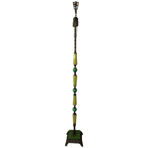 1920s Art Deco Green Jadeite and Bronze Floor Lamp at 1stDibs | jadeite ...