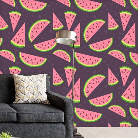 Colorful Watermelon D3 Wallpaper Roll – ArtzFolio.com