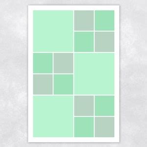 Buy Photo Collage Template 24x36 With Rounded and Square Corners ...