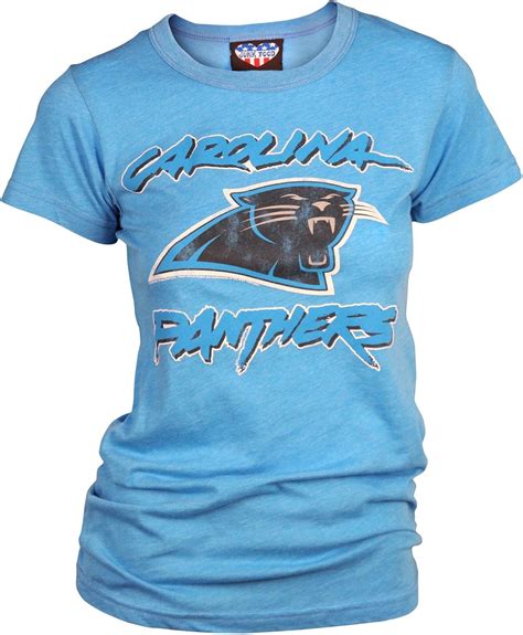 Amazon.com : Carolina Panthers Women's Retro Vintage T-Shirt : Fashion ...