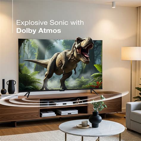 Sansui 140 cm (55) Google TV QLED (4K), HDR10+, HSR 120 Hz with Dolby ...