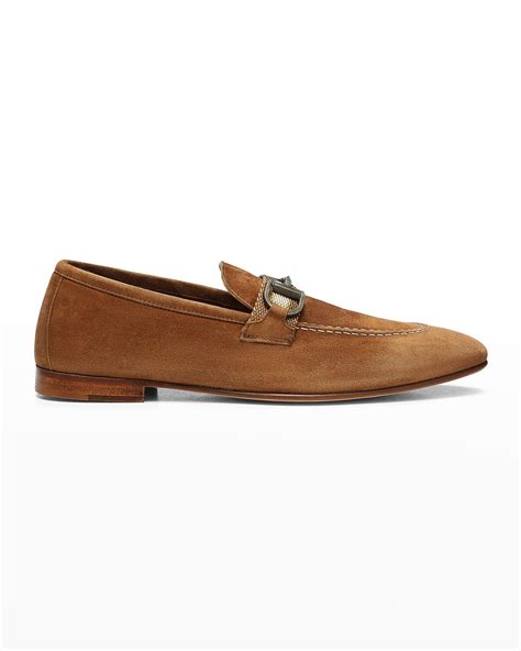Jimmy Choo Men's Marti Reverse Suede Loafers | Neiman Marcus