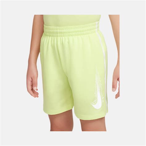 Nike Multi Older Kid's Boy Dri-FIT Shorts -Light Lemon Twist/White/Whi ...