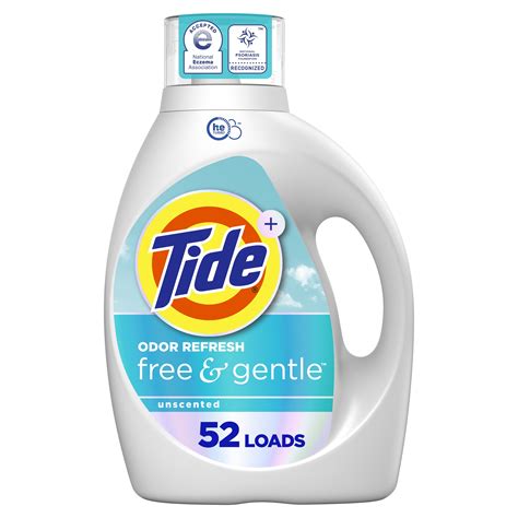 Tide Free and Gentle Odor Refresh Liquid Laundry Detergent ...