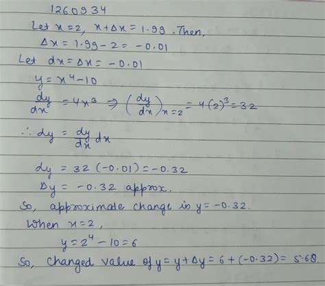 If y(x)=x^2+2x-4 then find relative change in y w.r.t change in x (1 ...
