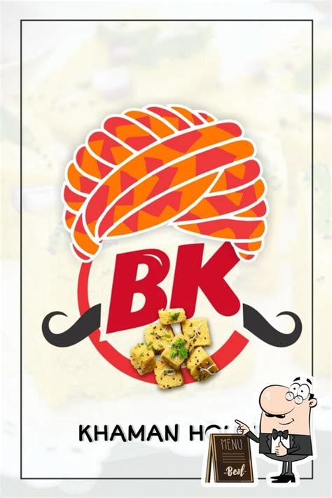 Menu at BK Khaman house, Surat