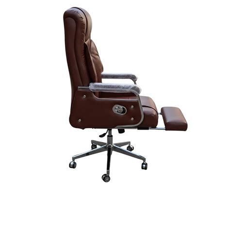 RSE Boss Chair Premium Office Chair with Adjustable Recline, Wooden Ar ...