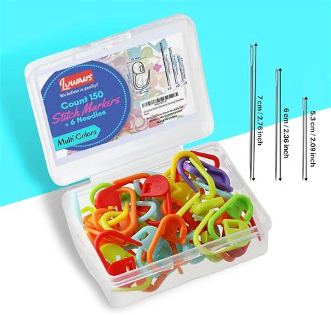 Amazon.com: Crochet Stitch Markers for Knitting Set of 150 PCS in 8 ...