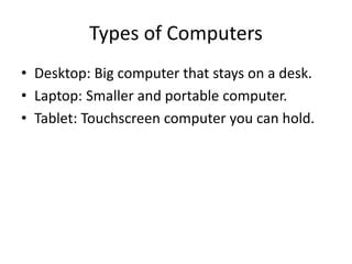Types of Computer Explained for Kids 的图像结果