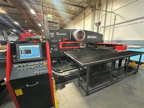 2004 - 22 Ton Amada EM-2510NT CNC Turret Punch in California, USA