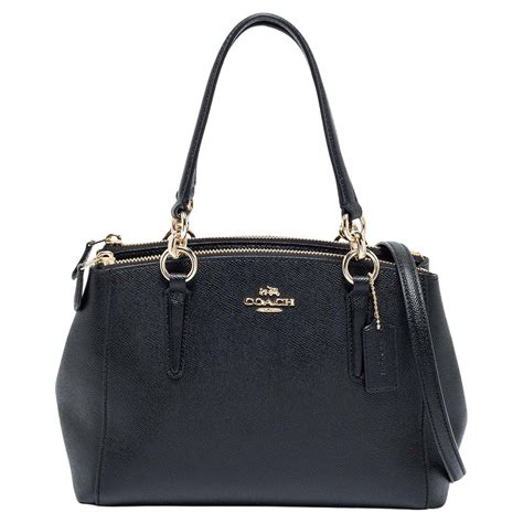 Coach Black Leather Mini Christie Carryall Satchel at 1stDibs | coach ...