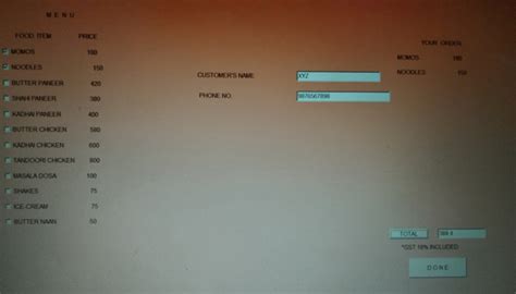 Image result for Food Ordering System Java