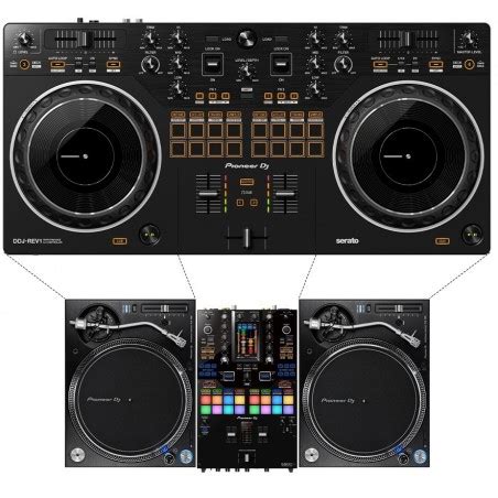PIONEER DDJ-REV1 Console DJ a 2 canali in stile scratch per Serato DJ Lite