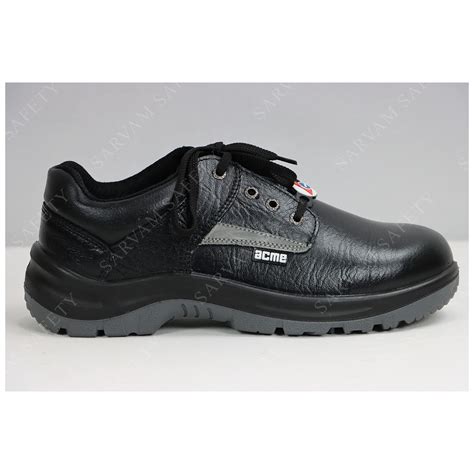 ACME Safety Shoe S.T. PU Double Density - Low Ankle - Plain Black ...