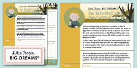 KS1 David Attenborough Word Mat