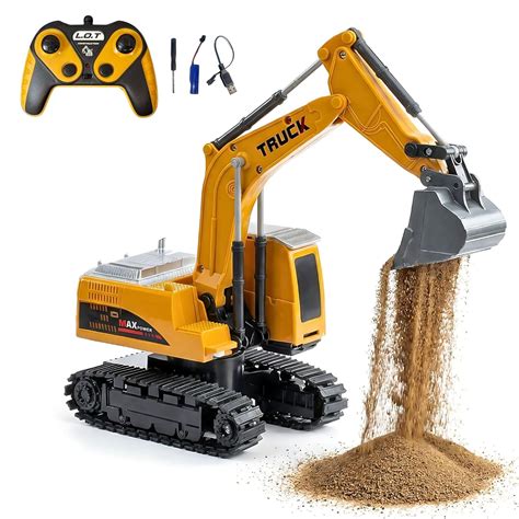 L.O.T CARS Remote Control Construction Vehicle Fang 6-Channel RC ...