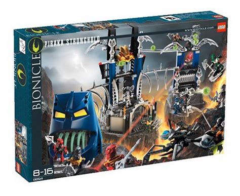 Lego Bionicle 8894 - Piraka Stronghold with 6 mini Toa Inika and 6 mini ...