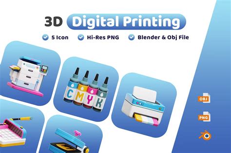 Digital Printing 3D Icon — Teletype