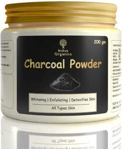 Indus Organics Activated Charcoal Powder | 100% Natural Face, Skin ...