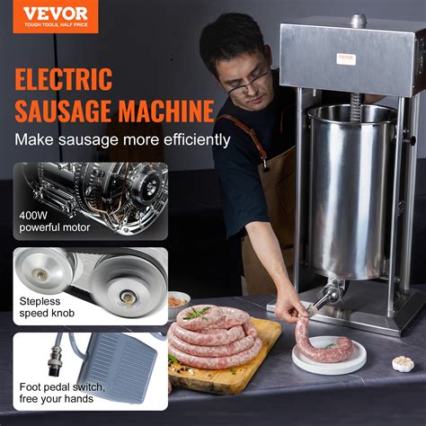 VEVOR Electric Sausage Stuffer 25 L Vertical Meat Stuffer 304 Stainless ...