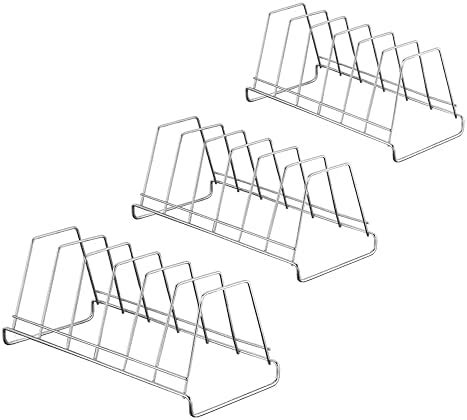 GRIDKITCHEN Stainless Steel Plate Stand (Lid) Stand Made Of Steel Less ...