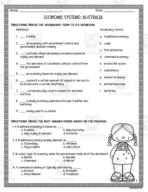 Economic Systems Worksheet 的图像结果