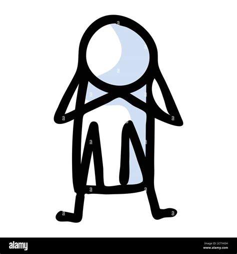 Sad Stick Figure Clip Art