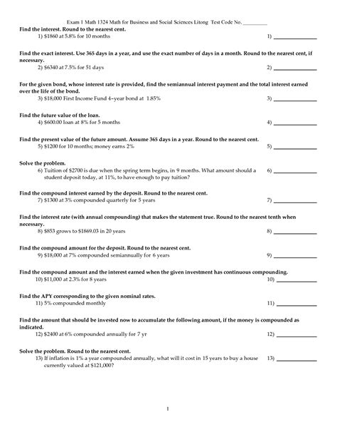 SOLUTION: Math 1324 Math for Business and Social Sciences Litong ...