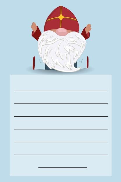 Musterbrief an den Heiligen Nikolaus Sinterklaas Eve ist ein Feiertag ...