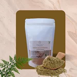 Chilife Dried Sandalwood Powder (Santalam Album) Pure & 100% Natural ...