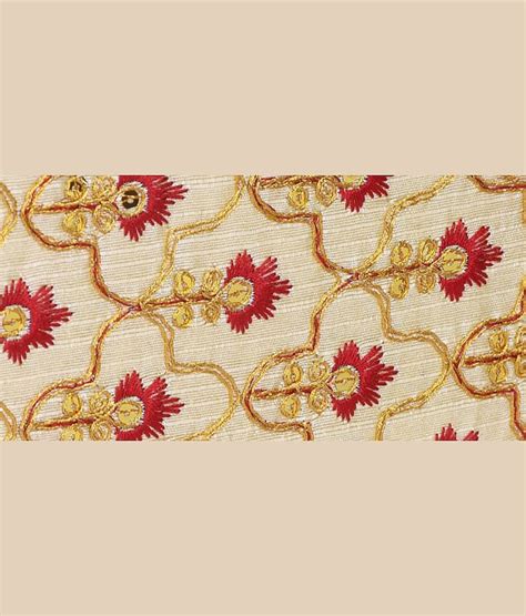 SUNESH CREATION Beige Fabric Handheld