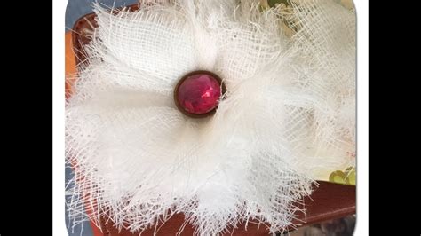 Cheese Cloth Flower Tutorial 的图像结果