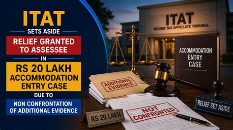 ITAT Sets Aside Relief Granted to Assessee in Rs 20 Lakh Accommodation ...