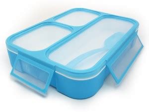 Flipkart.com | WISHKEY Lunch Box With Spoon For Kids|3 Compartment Pink ...