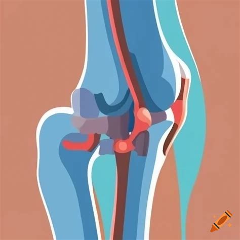 Illustration of a knee joint