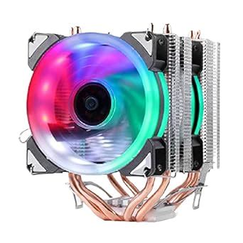 WOMBLE CPU Cooler Dual Cooling Tower RGB Fans for AMD Intel Dual tower ...