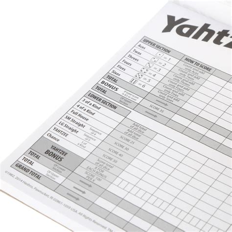 Buy Yahtzee Score Cards, Card Game for Kids Ages 8 and Up, for 2 or ...