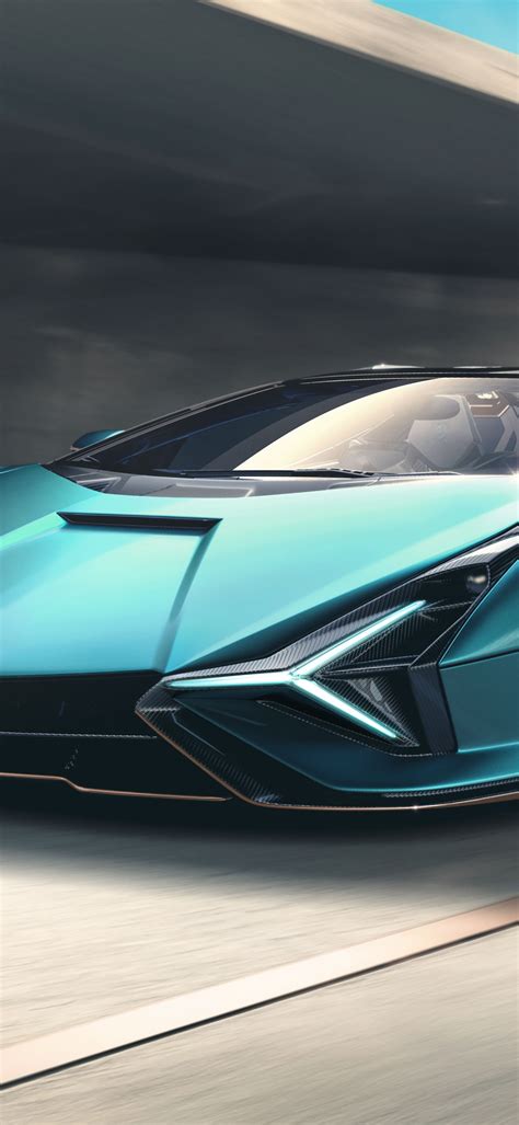 Download wallpaper blue, Lamborghini, Lambo, Roadster, the front, chic ...