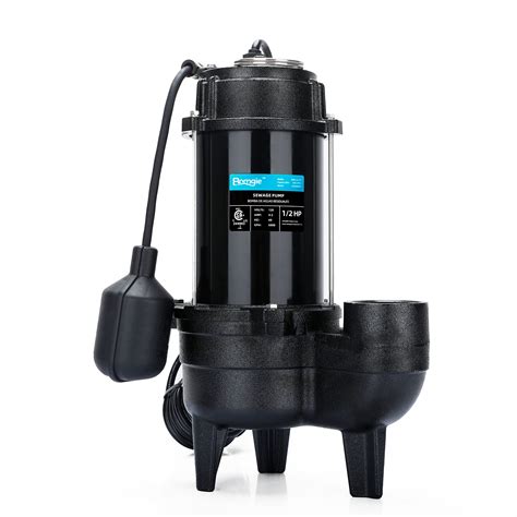 Buy BOMGIE 1/2 HP Sewage/Effluent Grinder Pump, 6000 GPH Submersible ...