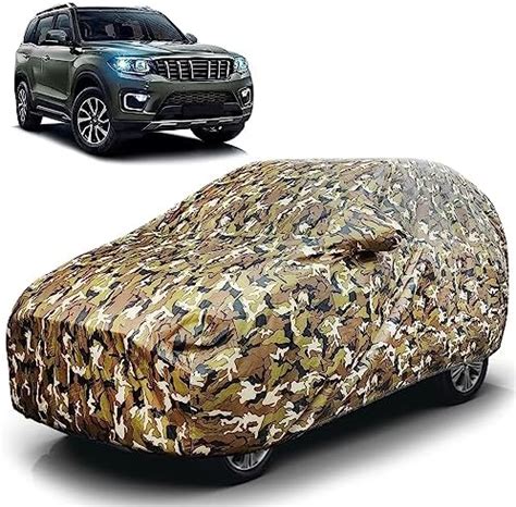 AutoGuys DF-I 100% Waterproof Car Cover Military Jungle Print Fabric ...