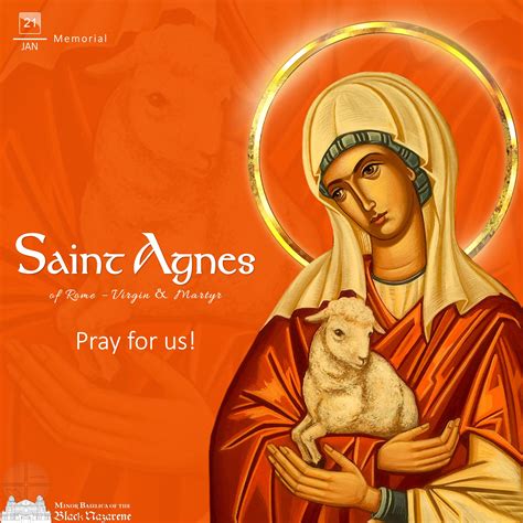 Quiapo Church on Twitter: "SAINT AGNES OF ROME, Virgin & Martyr 21 JAN ...