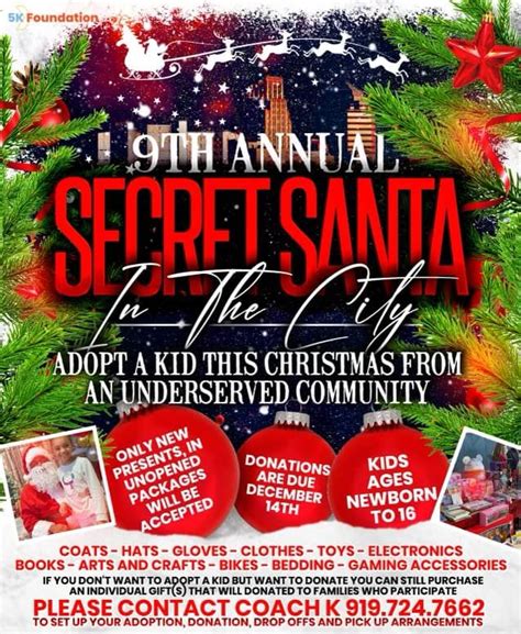 9th Annual Secret Santa in the City Christmas Giveaway, Hillside High ...