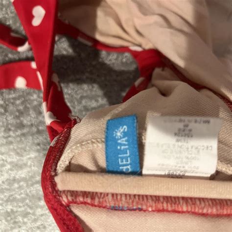 literally the cutest swimsuit one piece red heart... - Depop